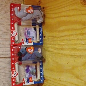 Ty Lefty and Righty McDonald's Beanie Babies